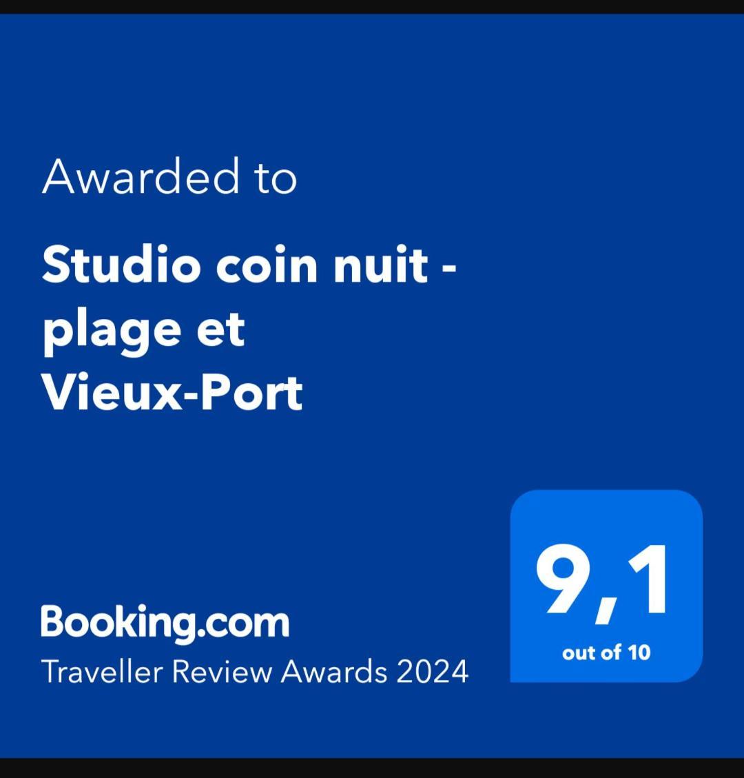Studio Coin Nuit, Entre Plage Et Centre Marseille Exteriör bild
